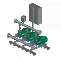 Установка повышения давления Wilo COR-3 BL 65/120-4/2/SKw-R