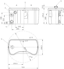 Канализационная установка Wilo DrainLift KH 32-0,4