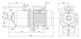 Водоподъемный насос Wilo MultiPress MP 605 EM