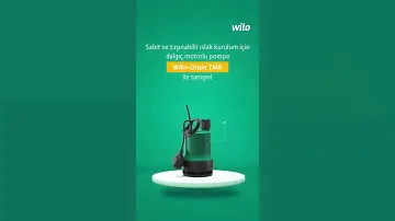 Sabit ve taşınabilir ıslak kurulum için dalgıç motorlu pompa Wilo-Drain TMR ile tanışın!