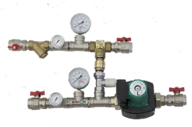 Смесительный узел СУ 3 (3-ех ходовой клапан Siemens, насос Wilo)